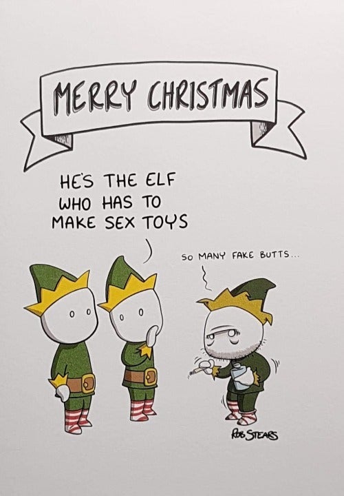 Risky Humour Christmas Card