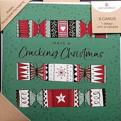 Charity Christmas Card - Pack / Focus Ireland & Three Christmas Crackers