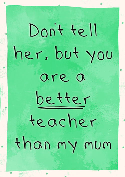 Teacher Card Personalisation