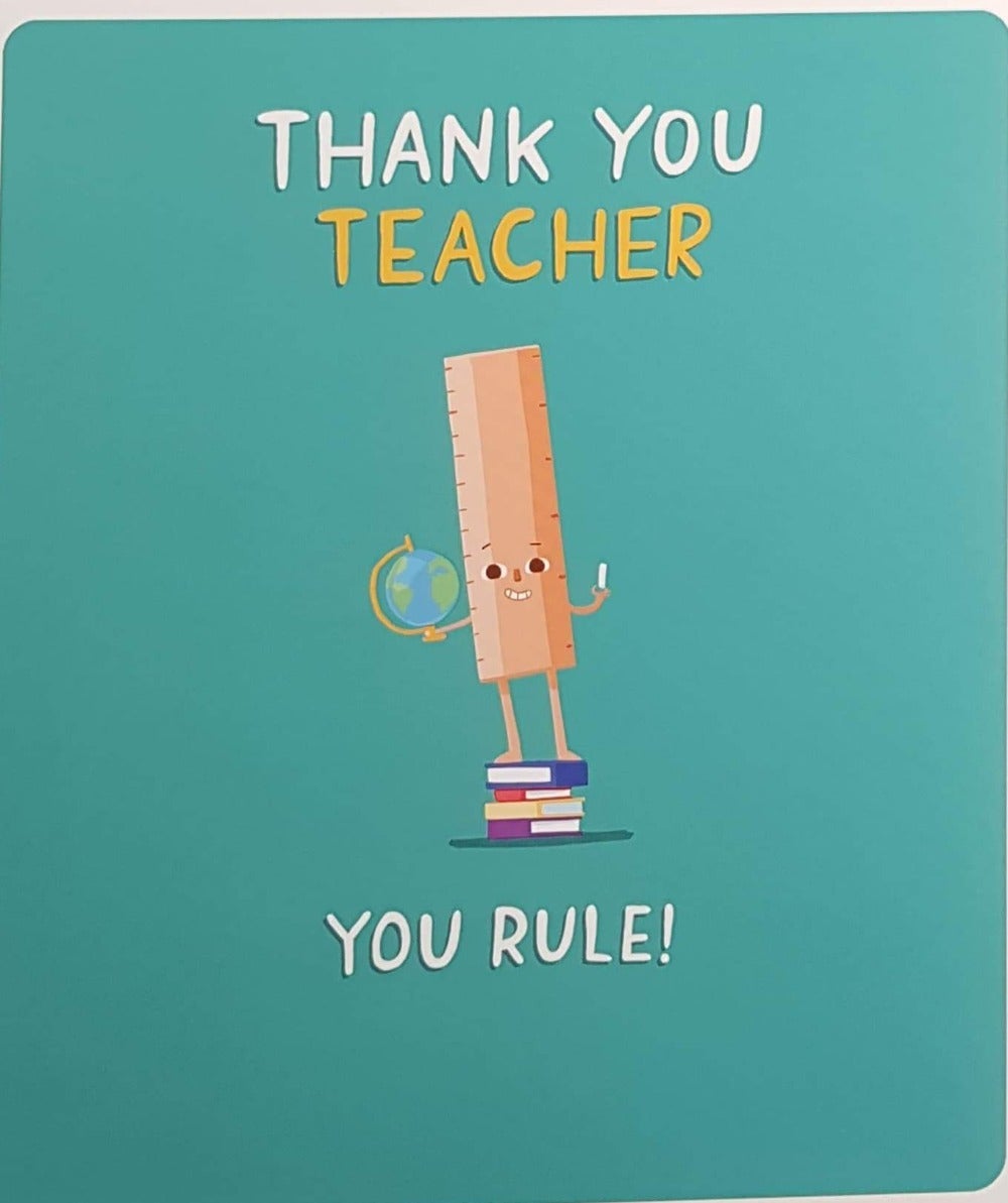 Thank You Card - Teacher / Smart Ruler