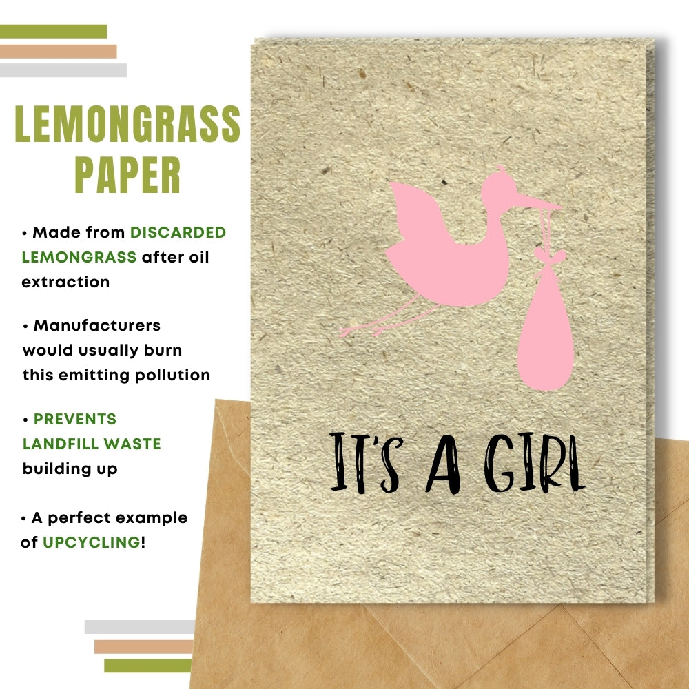 New Baby Card - It's a Girl!