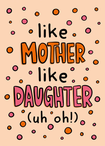 Funny Daughter Mothers Day Card Personalisation