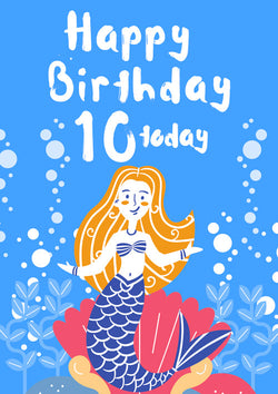 10th Birthday Card Personalisation