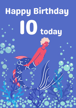 10th Birthday Card Personalisation