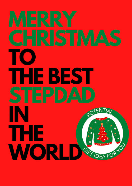 Stepdad Christmas Card Personalisation