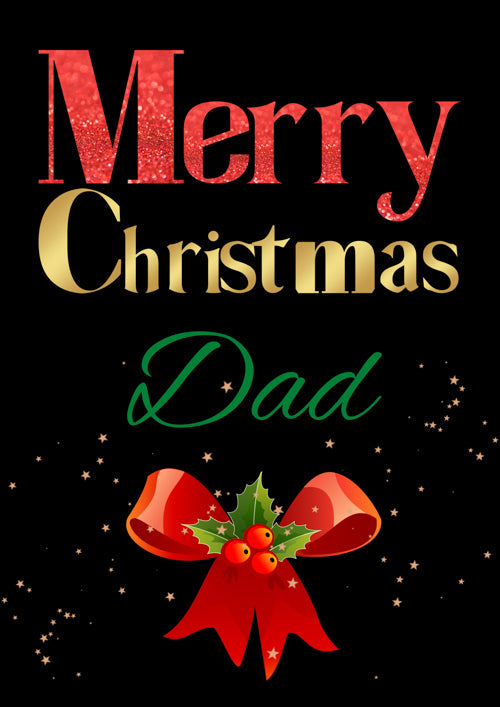 Dad Christmas Card Personalisation