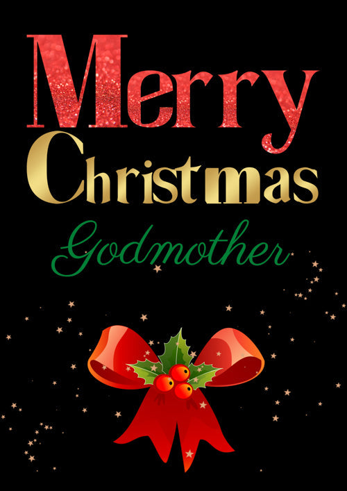 Godmother Christmas Card Personalisation