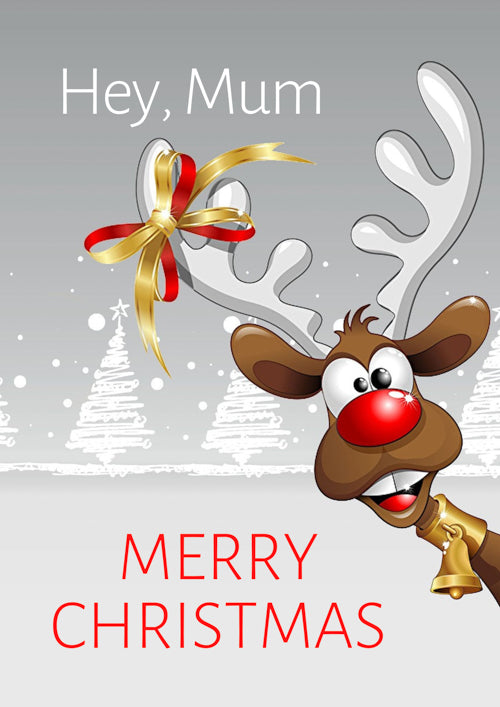 Funny Mum Christmas Card Personalisation