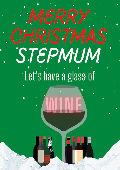 Stepmum Christmas Card Personalisation