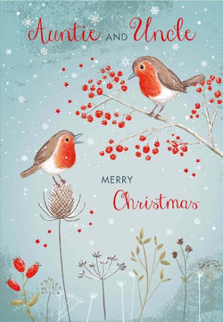 Auntie And Uncle Christmas Card