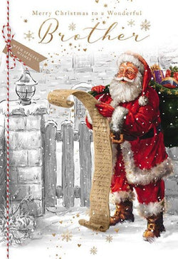 Brother Christmas Card - Santa's List