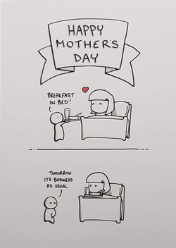 General Mothers Day Card - Breakfast In Bed