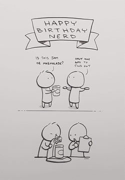 Birthday Card - 'Is This Jam Or Marmelade ' (Humour)