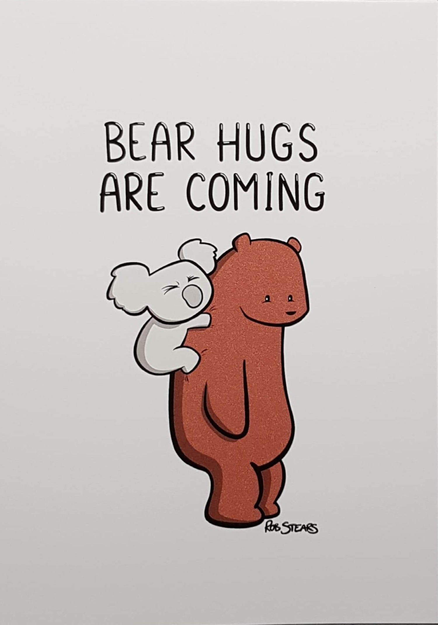 Thinking Of You Card - 'Bear Hugs'