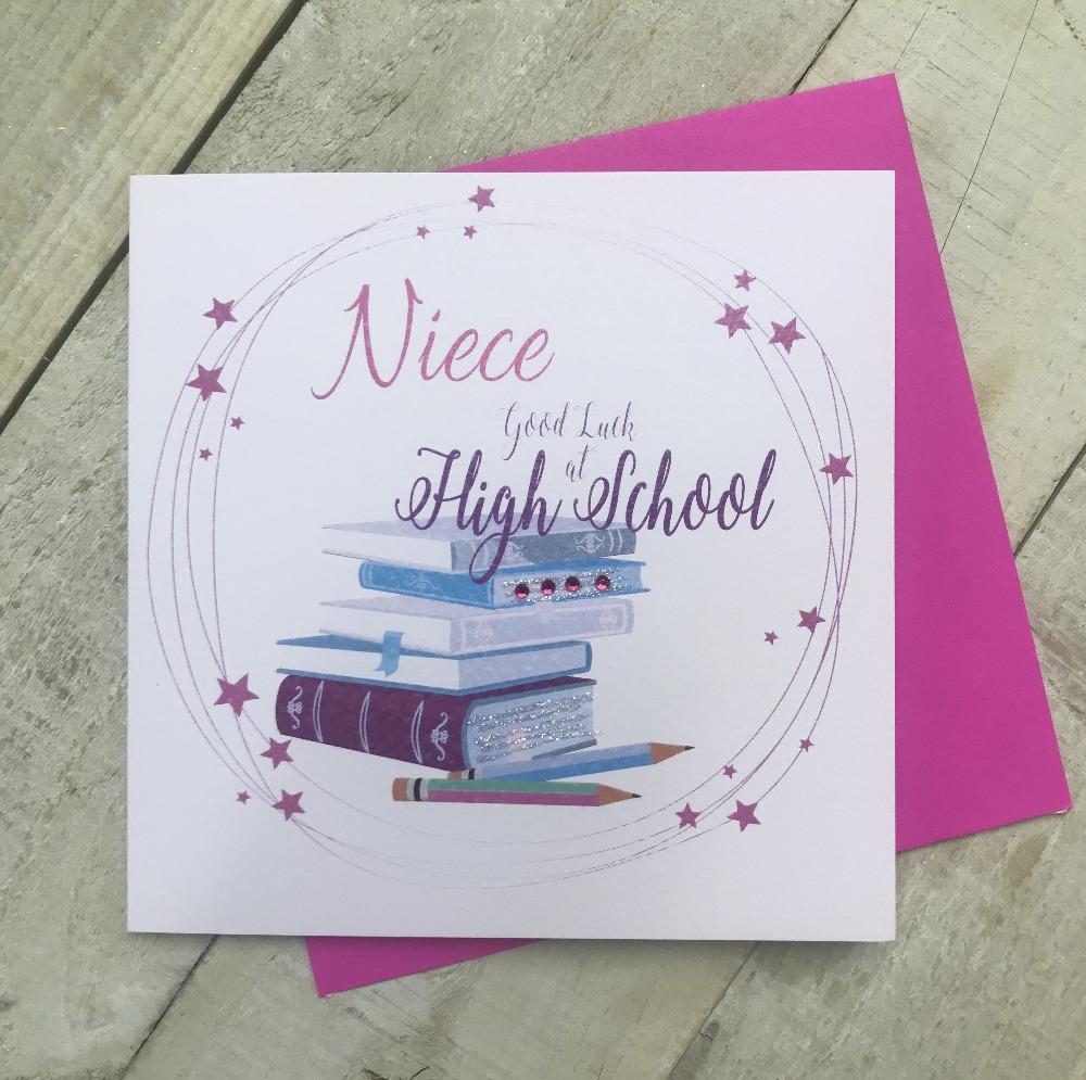 New School Card - Niece / Good Luck At High School