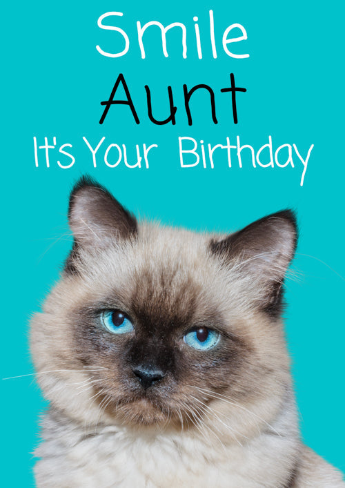 Funny Aunt Birthday Card Personalisation
