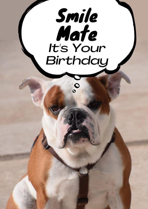 Mate Birthday Card Personalisation