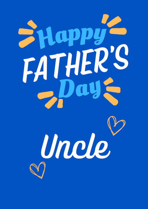 Uncle Fathers Day Card Personalisation