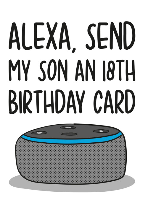 Humour 18th Son Birthday Card Personalisation