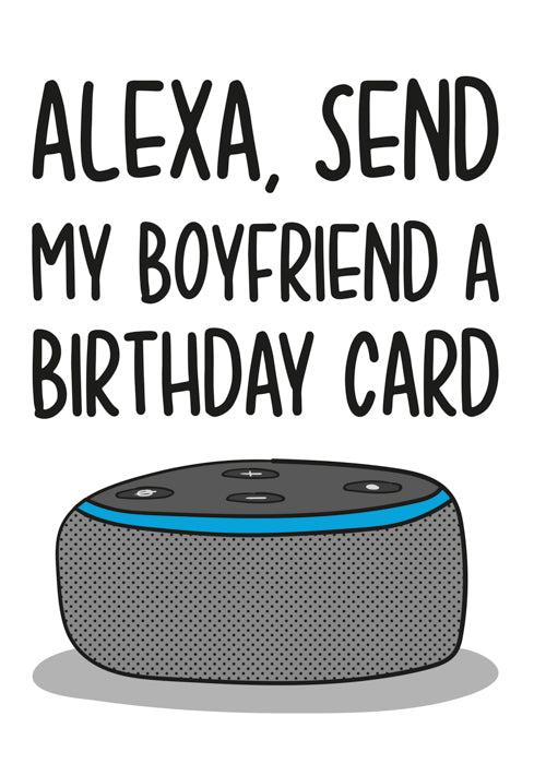 Humour Boyfriend Birthday Card Personalisation