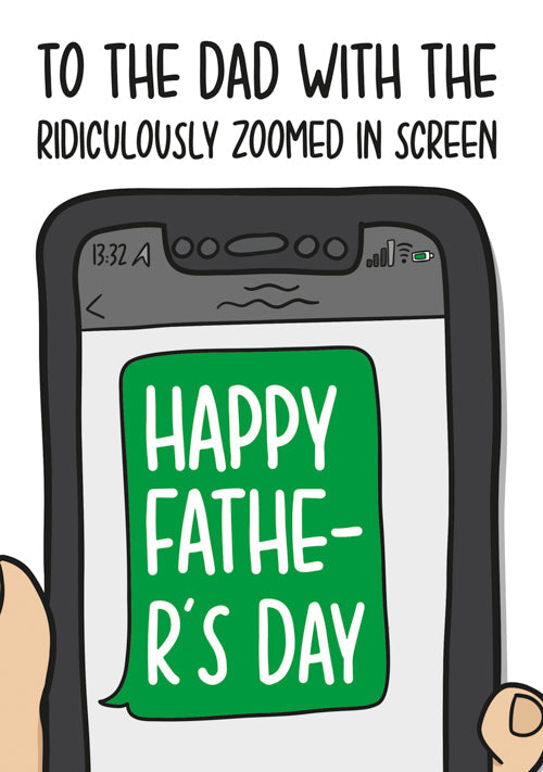 Funny Dad Fathers Day Card Personalisation