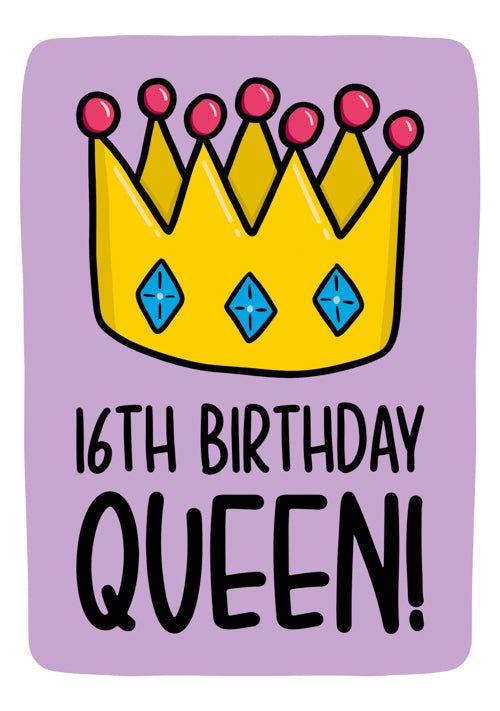 16th Female Birthday Card Personalisation