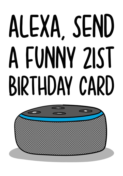 Funny 21st Birthday Card Personalisation