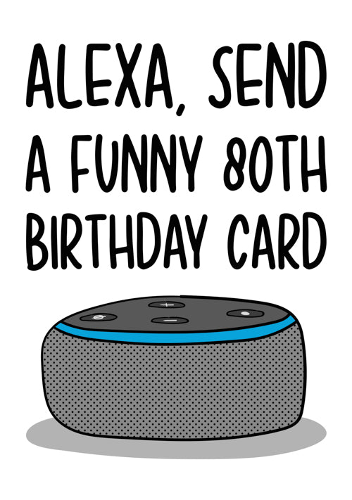 Funny 80th Birthday Card Personalisation