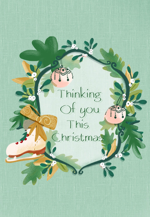 Thinking Of You Christmas Card Personalisation