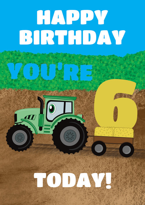 6th Birthday Card Personalisation