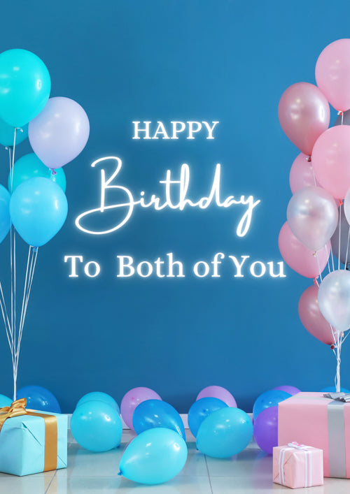 Both Of You Birthday Card Personalisation