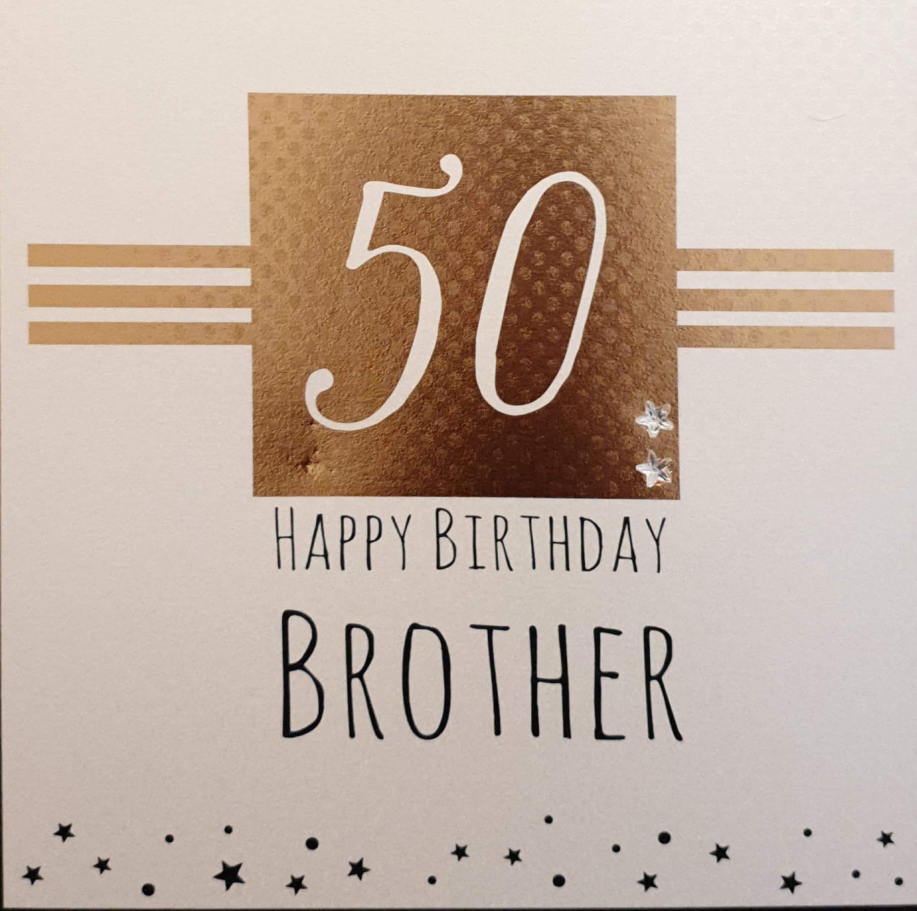 Birthday Card - Brother - 50th Birthday / 
