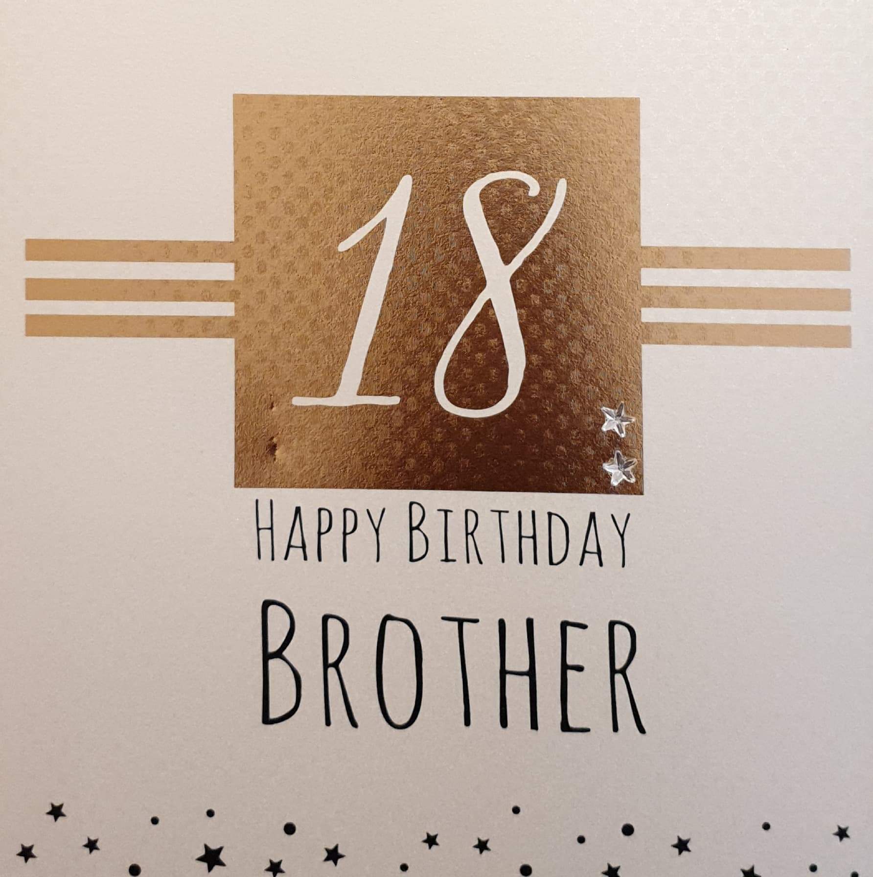 Birthday Card - Brother - 18th Birthday - 