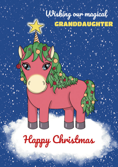 Granddaughter Christmas Card Personalisation