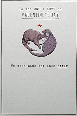 One I Love Valentines Day Card