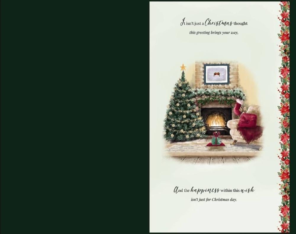 Mum And Dad Christmas Card - With Love & Xmas Front Door