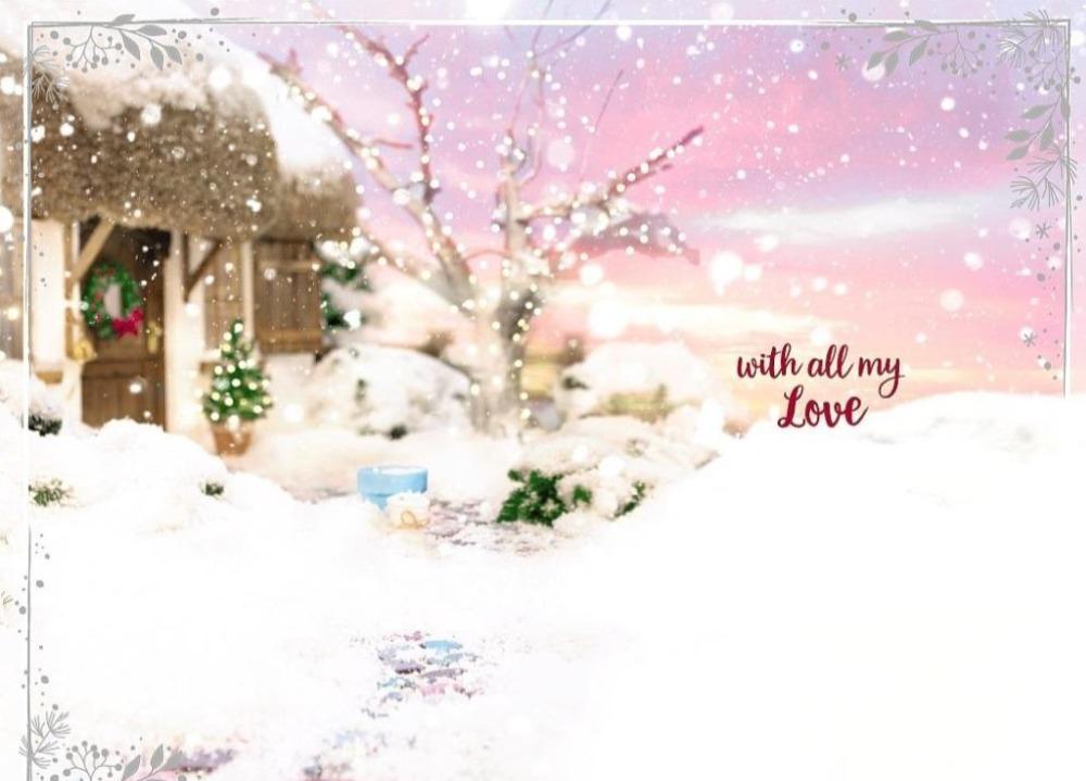 Girlfriend Christmas Card - 3D Card
