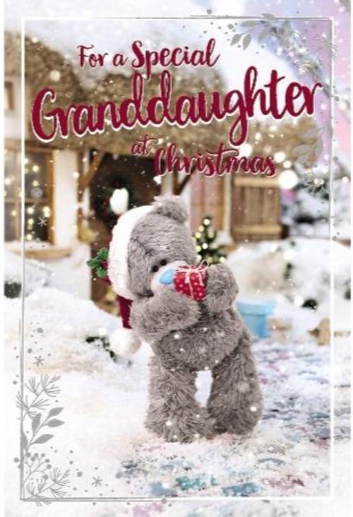 Special Granddaughter Christmas Card - 3D Card