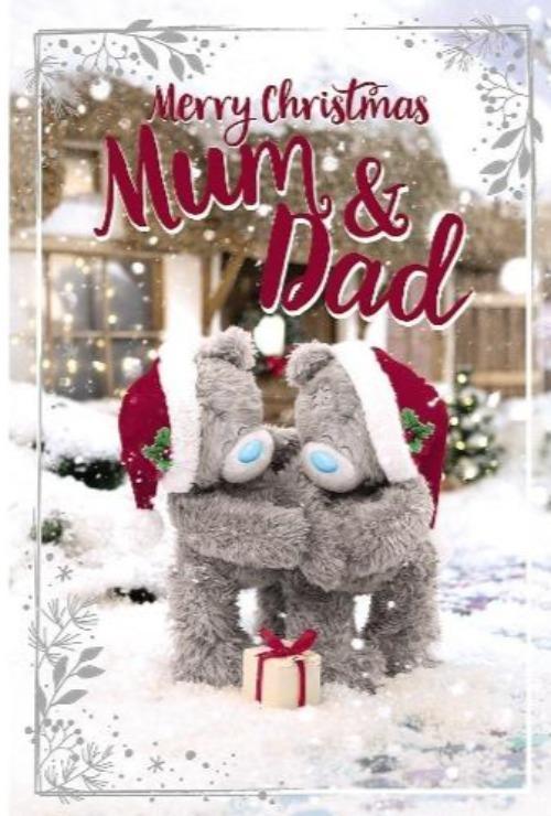 Mum And Dad Christmas Card - 3D Card