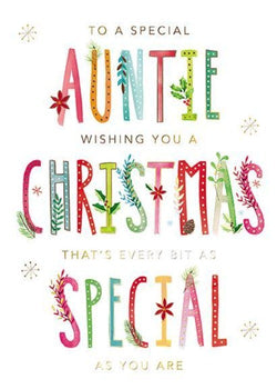 Auntie Christmas Card - Special As You Are
