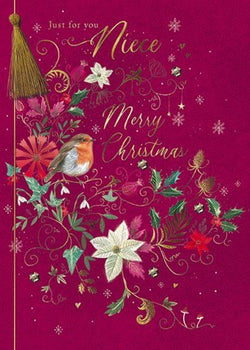 Niece Christmas Card - Fable Robin