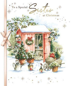 Sister Christmas Card - XMAS Garden