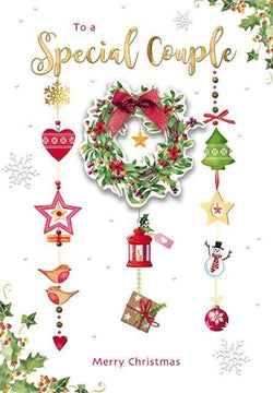 Special Couple Christmas Card - XMAS Wreath