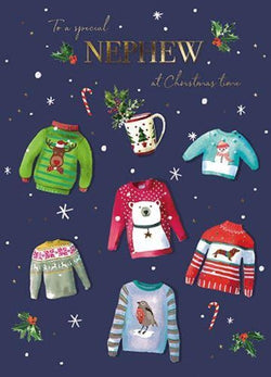Nephew Christmas Card - Christmas Jumpers