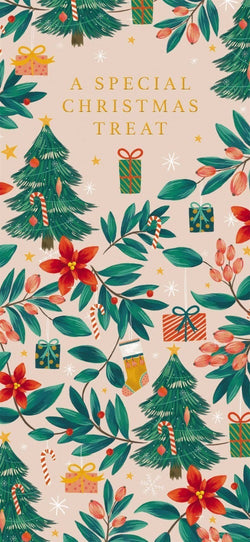 Money Wallet Christmas Card - Scandi Icons