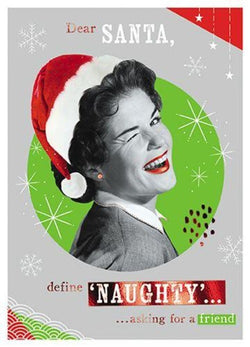 Humour Christmas Card - Asking For A Friend
