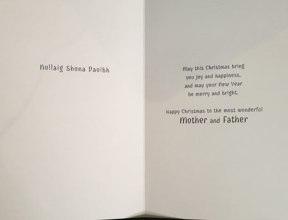 Mother And Father Christmas Card