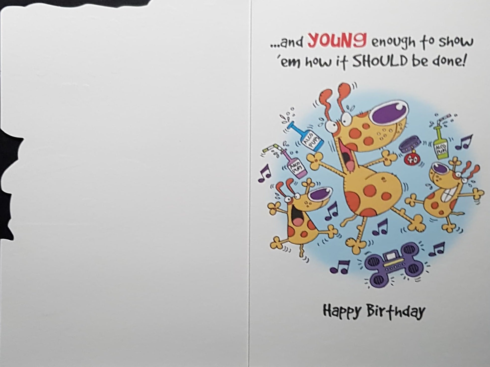 Age 40 Birthday Card - Old Enough To Watch Younger  People Behaving Badly...
