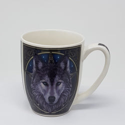 General Gift - Mug / Wolf's Face & Blue Eyes 'Forest Spirit'