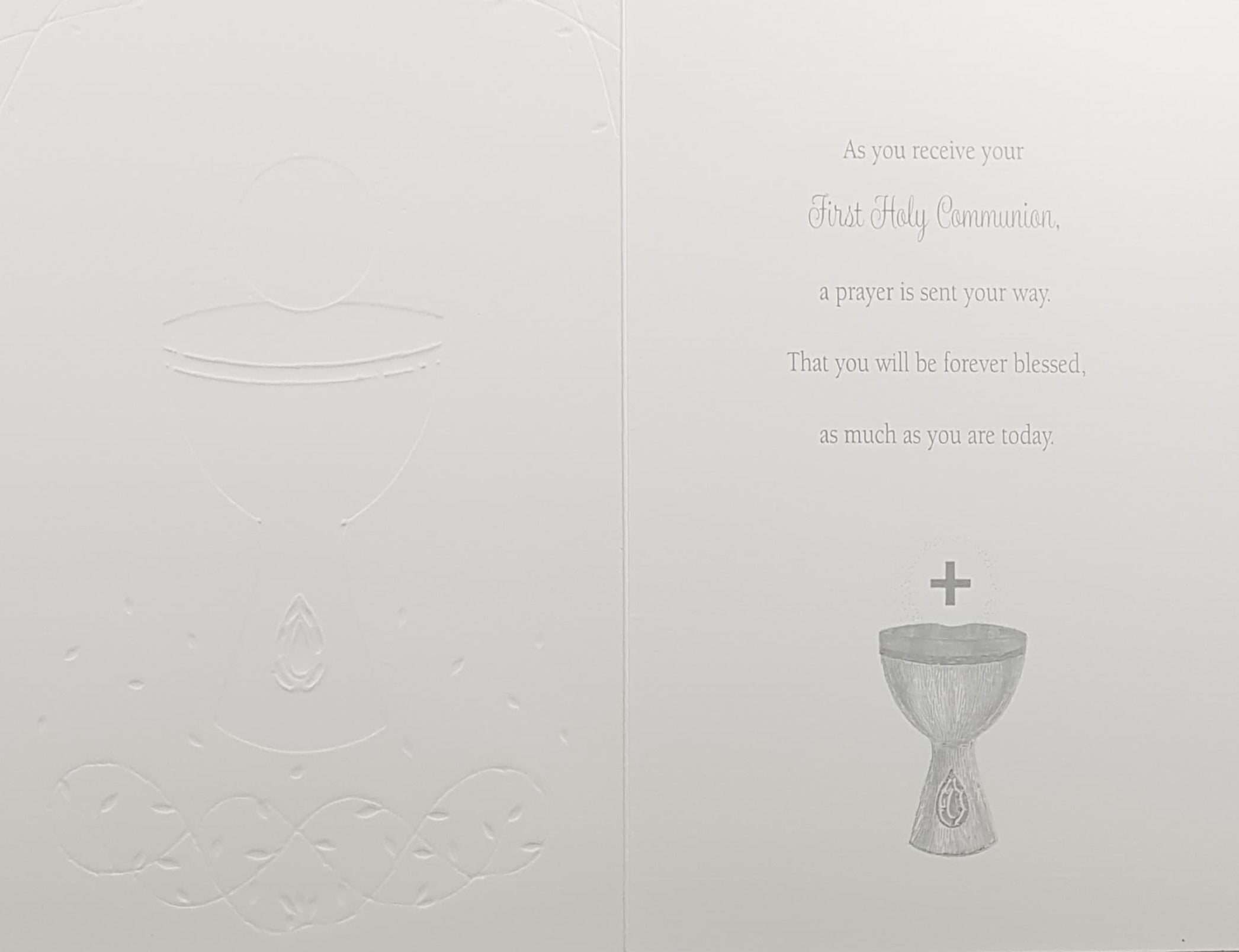 Communion Card - A Prayer For A Special Boy's First Communion Day